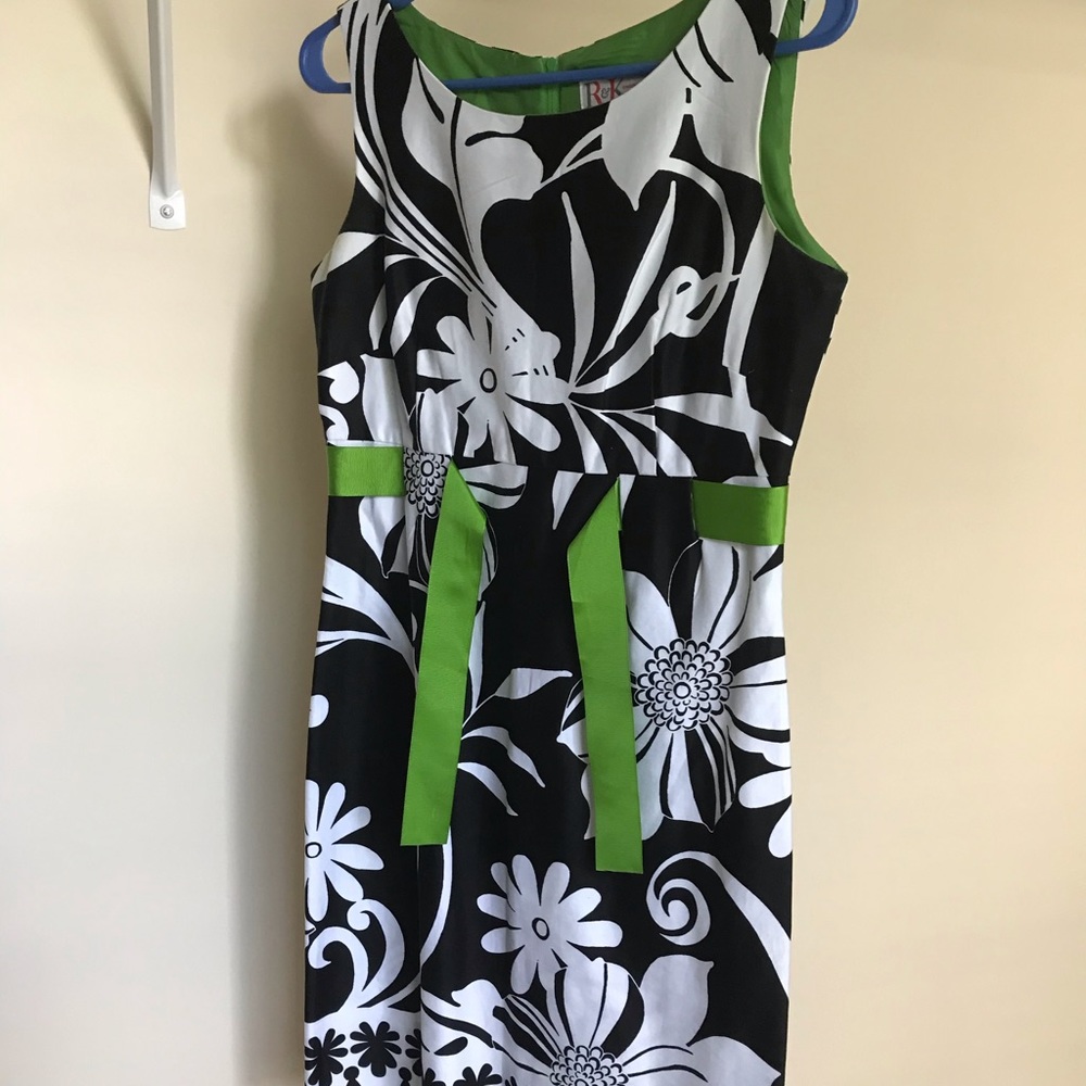 Black n White Patterned Dress